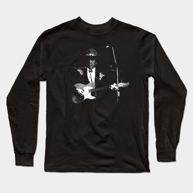 Honky Tonk Legend Celebrate the Music of Buck Owens with a Stylish T-Shirt Long Sleeve T-Shirt by Angel Shopworks